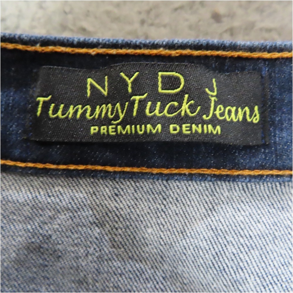NYDJ‎ Tummy Tuck Dark Wash Capri Cropped Jeans Womens 12 Y2K Stretch Denim USA - Picture 8 of 12